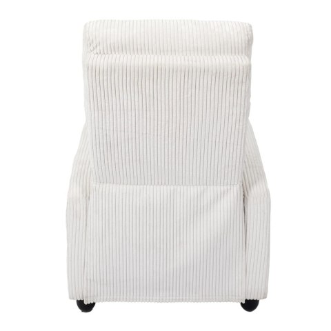 Fotel rozkładany Recliner Dream biały sztruks Fotel rozkładany Recliner Dream biały sztruks