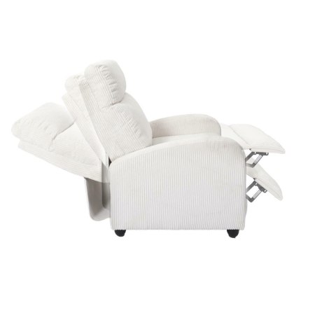 Fotel rozkładany Recliner Dream biały sztruks Fotel rozkładany Recliner Dream biały sztruks