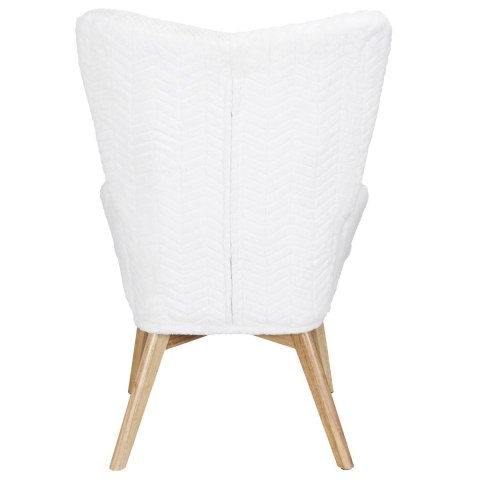 Fotel uszak Helsinki biały patchwork