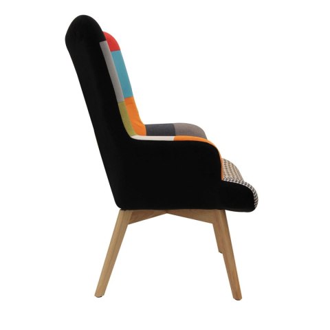 Fotel uszak Helsinki multikolor patchwork