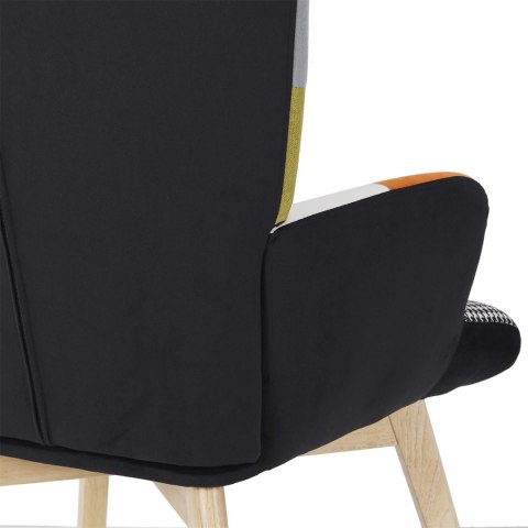 Fotel uszak Helsinki multikolor patchwork