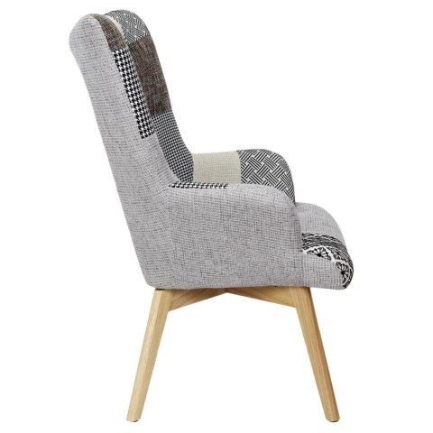 Fotel uszak Helsinki żółty patchwork