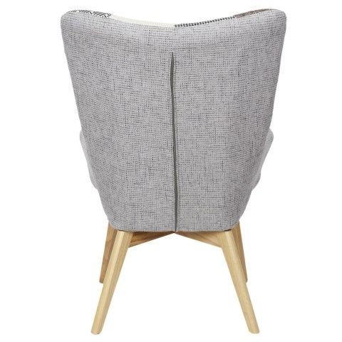 Fotel uszak Helsinki żółty patchwork