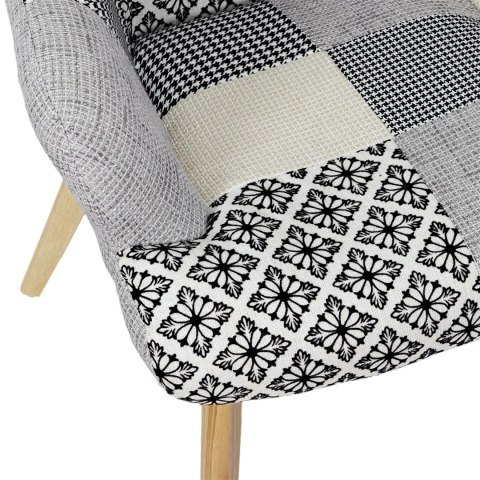 Fotel uszak Helsinki żółty patchwork