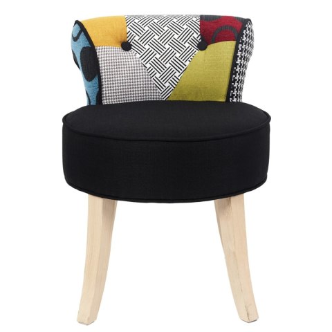 Krzesło Eleonora mini czarne patchwork
