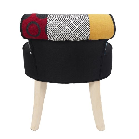 Krzesło Eleonora mini czarne patchwork