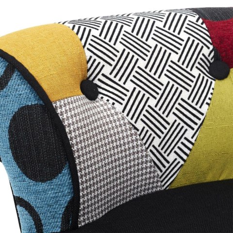 Krzesło Eleonora mini czarne patchwork