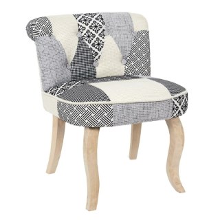 Krzesło Eleonora szara patchwork