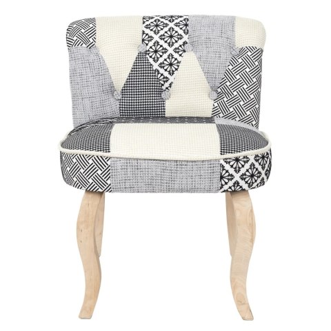 Krzesło Eleonora szara patchwork