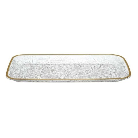 Taca Mirage 34cm złoty brzeg plastikowa Taca Mirage 34cm złoty brzeg plastikowa