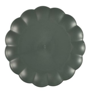 Talerz obiadowy Iris 25,5cm szary ciemny