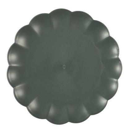 Talerz obiadowy Iris 25,5cm szary ciemny