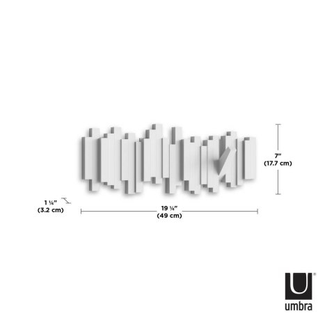 UMBRA wieszak na ubrania STICKS biały UMBRA wieszak na ubrania STICKS biały