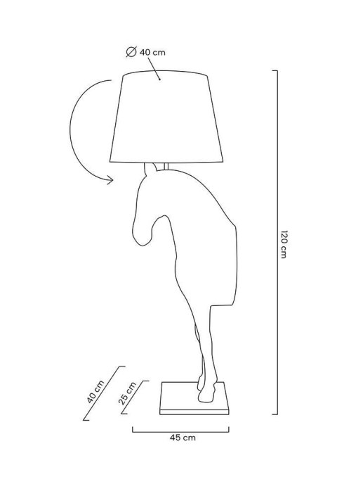 Lampa podłogowa KOŃ HORSE STAND S biała - włókno szklane Lampa podłogowa KOŃ HORSE STAND S biała - włókno szklane