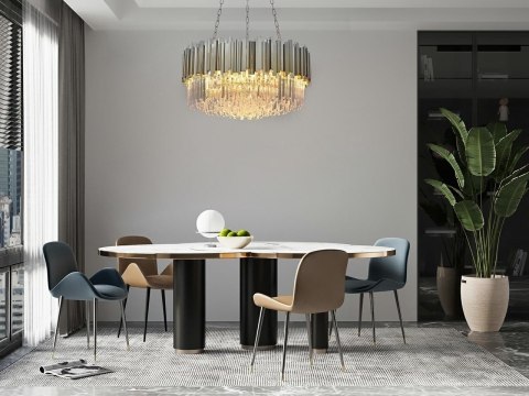 Lampa wisząca IMPERIAL SILVER 60 - stal, kryształ Lampa wisząca IMPERIAL SILVER 60 - stal, kryształ