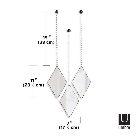 UMBRA lustra DIMA DIAMOND czarne UMBRA lustra DIMA DIAMOND czarne