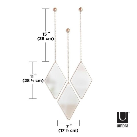 UMBRA lustra DIMA DIAMOND miedziane UMBRA lustra DIMA DIAMOND miedziane