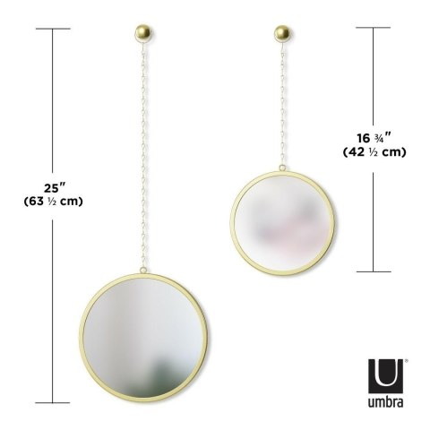 UMBRA lustra DIMA ROUND złote UMBRA lustra DIMA ROUND złote