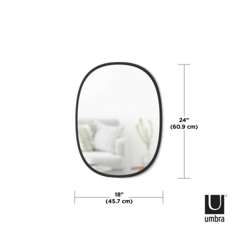 UMBRA lustro HUB 46 x 61 cm czarne UMBRA lustro HUB 46 x 61 cm czarne