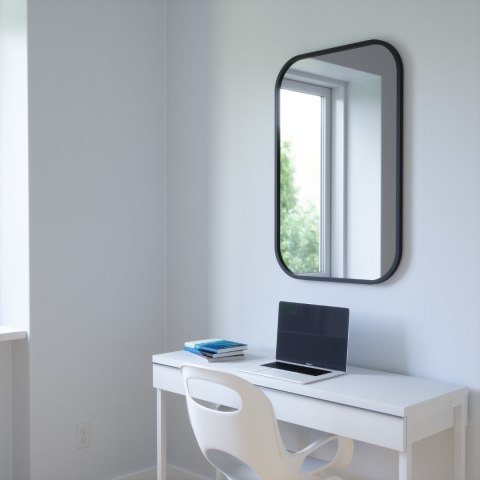 UMBRA lustro prostokątne HUB 61 x 91 cm czarne UMBRA lustro prostokątne HUB 61 x 91 cm czarne