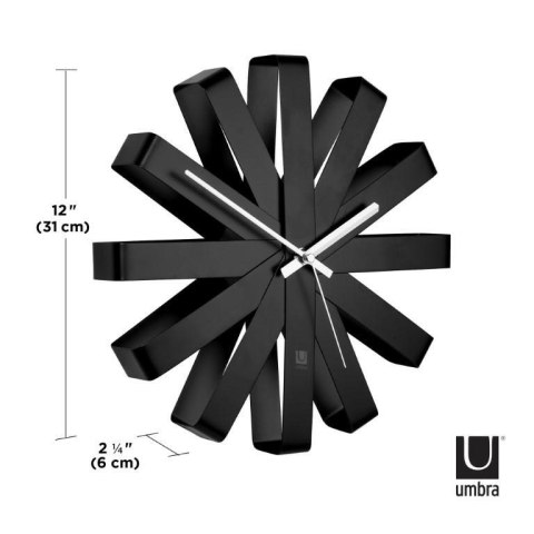 UMBRA zegar RIBBON - czarny UMBRA zegar RIBBON - czarny