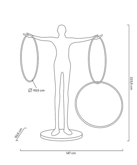 Lampa podłogowa HUMAN CIRCULO włókno szklane Lampa podłogowa HUMAN CIRCULO włókno szklane