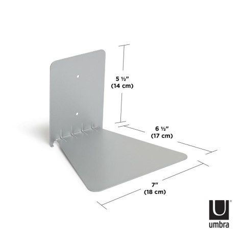 UMBRA półka CONCEAL SINGLE -silver large UMBRA półka CONCEAL SINGLE -silver large