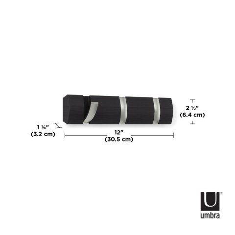 UMBRA wieszak na ubrania FLIP 3 niklowany UMBRA wieszak na ubrania FLIP 3 niklowany
