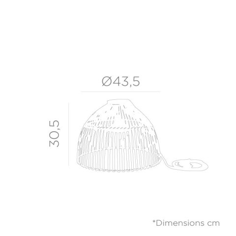 NEW GARDEN lampa wisząca REONA 30 HANG IN&OUT BATTERY NEW GARDEN lampa wisząca REONA 30 HANG IN&OUT BATTERY