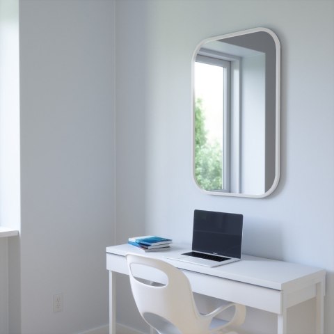 UMBRA lustro prostokątne HUB 61 x 91 cm białe UMBRA lustro prostokątne HUB 61 x 91 cm białe