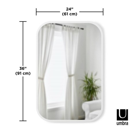 UMBRA lustro prostokątne HUB 61 x 91 cm białe UMBRA lustro prostokątne HUB 61 x 91 cm białe