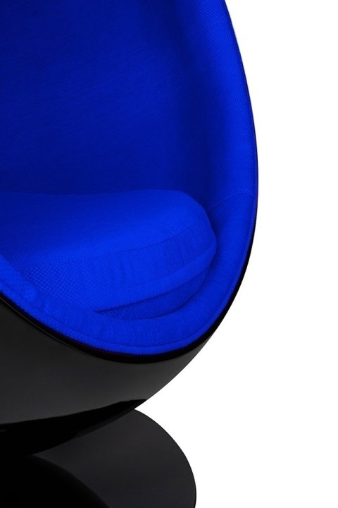 Fotel OVALIA BLACK niebieski Fotel OVALIA BLACK niebieski