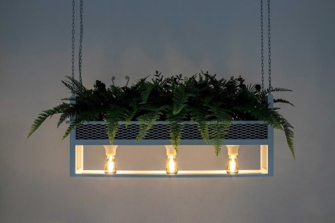 Lampa wisząca / kwietnik SEMIRA 100 INDUSTRIAL biała