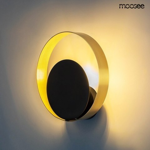 MOOSEE lampa ścienna BAND złota / czarna MOOSEE lampa ścienna BAND złota / czarna