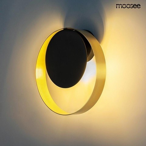 MOOSEE lampa ścienna BAND złota / czarna MOOSEE lampa ścienna BAND złota / czarna