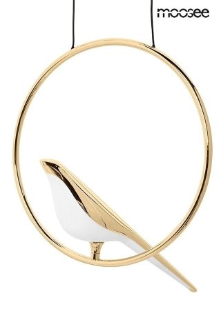 MOOSEE lampa wisząca BIRD DISC złota