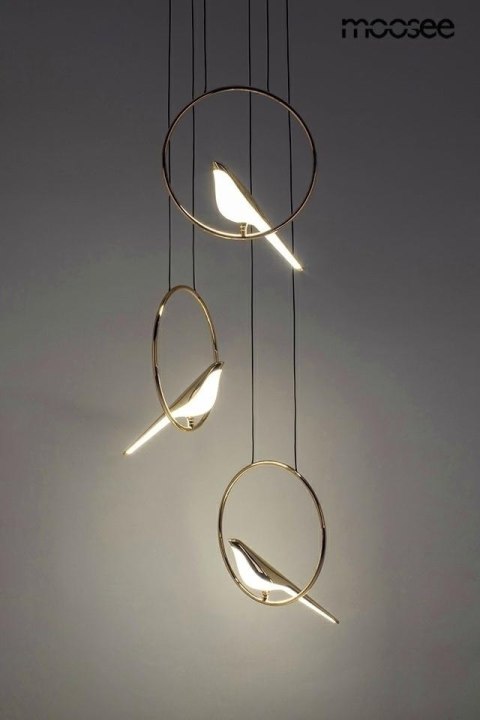 MOOSEE lampa wisząca BIRD DISC złota MOOSEE lampa wisząca BIRD DISC złota