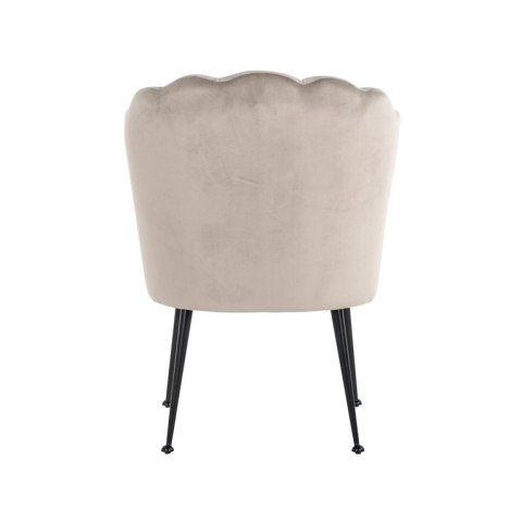 RICHMOND krzesło PIPPA KHAKI - welur, podstawa czarna RICHMOND krzesło PIPPA KHAKI - welur, podstawa czarna