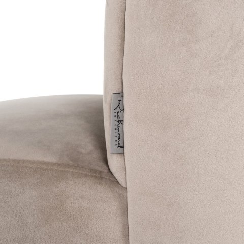 RICHMOND krzesło PIPPA KHAKI - welur, podstawa czarna RICHMOND krzesło PIPPA KHAKI - welur, podstawa czarna