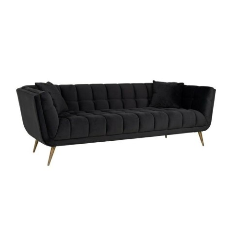 RICHMOND sofa HUXLEY ANTRACIET - welur, szczotkowane złoto RICHMOND sofa HUXLEY ANTRACIET - welur, szczotkowane złoto