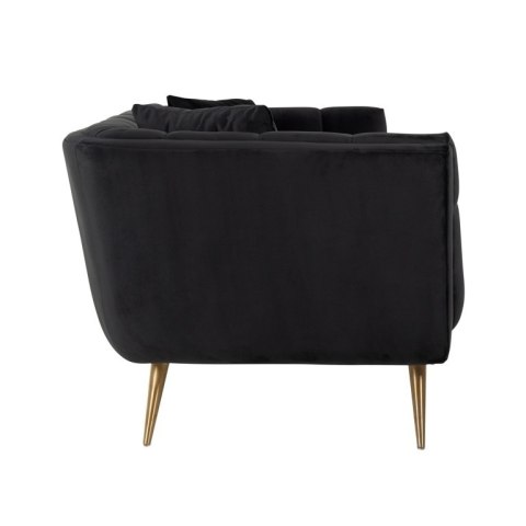 RICHMOND sofa HUXLEY ANTRACIET - welur, szczotkowane złoto RICHMOND sofa HUXLEY ANTRACIET - welur, szczotkowane złoto
