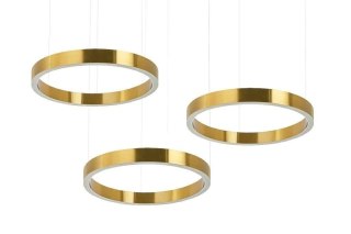 Lampa wisząca RING 40 + 40 + 40 złota na jednej podsufitce