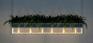 Lampa wisząca / kwietnik SEMIRA 180 INDUSTRIAL biała