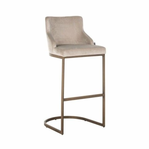 RICHMOND krzesło barowe BOLTON 76 khaki - welur, złota podstawa RICHMOND krzesło barowe BOLTON 76 khaki - welur, złota podstawa