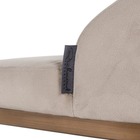 RICHMOND krzesło barowe BOLTON 76 khaki - welur, złota podstawa RICHMOND krzesło barowe BOLTON 76 khaki - welur, złota podstawa