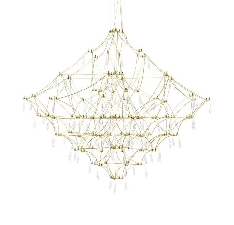 Lampa wisząca CONSTELATION 100 GOLD - LED, stal szczotkowana Lampa wisząca CONSTELATION 100 GOLD - LED, stal szczotkowana
