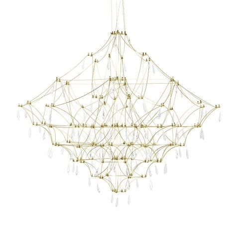 Lampa wisząca CONSTELATION 120 GOLD - LED, stal szczotkowana Lampa wisząca CONSTELATION 120 GOLD - LED, stal szczotkowana