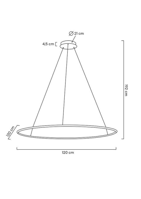 MOOSEE lampa wisząca RING SLIM 120 złota MOOSEE lampa wisząca RING SLIM 120 złota