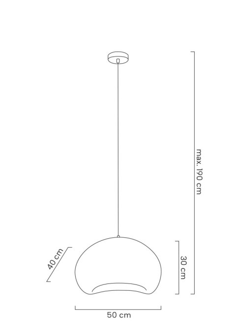 MOOSEE lampa wisząca NEST 50 biała MOOSEE lampa wisząca NEST 50 biała