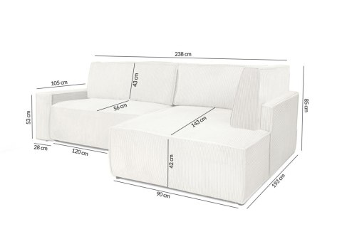 Narożnik PILLOW L z funkcją spania - II grupa tkanin Narożnik PILLOW L z funkcją spania - II grupa tkanin